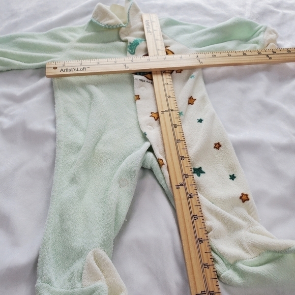 Vintage Baby Cabbage Patch Kids Terry Cotton Footies Sleeper Pajamas - Picture 11 of 12